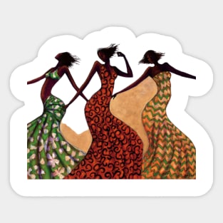 3 Beautiful Women Sticker